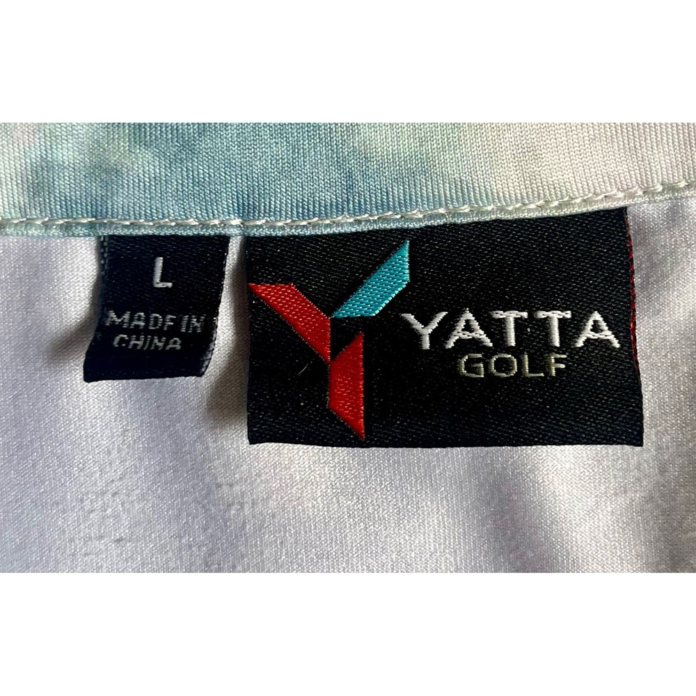 YATTA GOLF Men's Large Trees Forest Print Short Sleeve Polo Shirt Breathable AOP - Picture 4 of 8